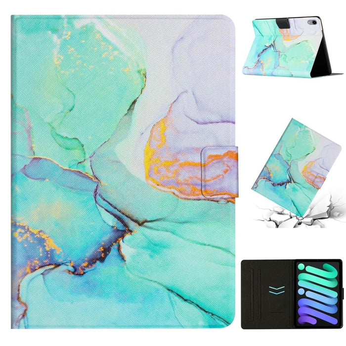Marble Pattern Leather Smart Tablet Case For Ipad 10th Gen