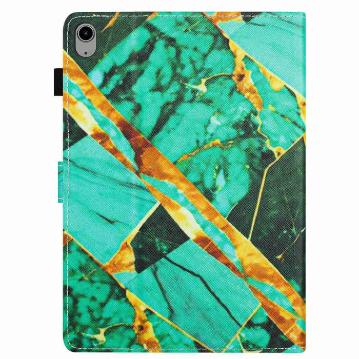 Marble Pattern Stitching Smart Leather Tablet Case For Ipad