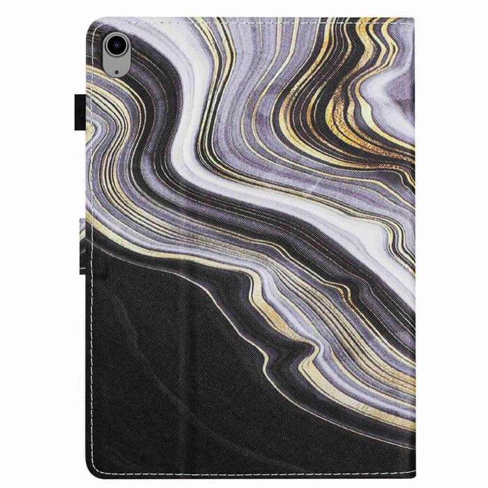 Marble Pattern Stitching Smart Leather Tablet Case For Ipad