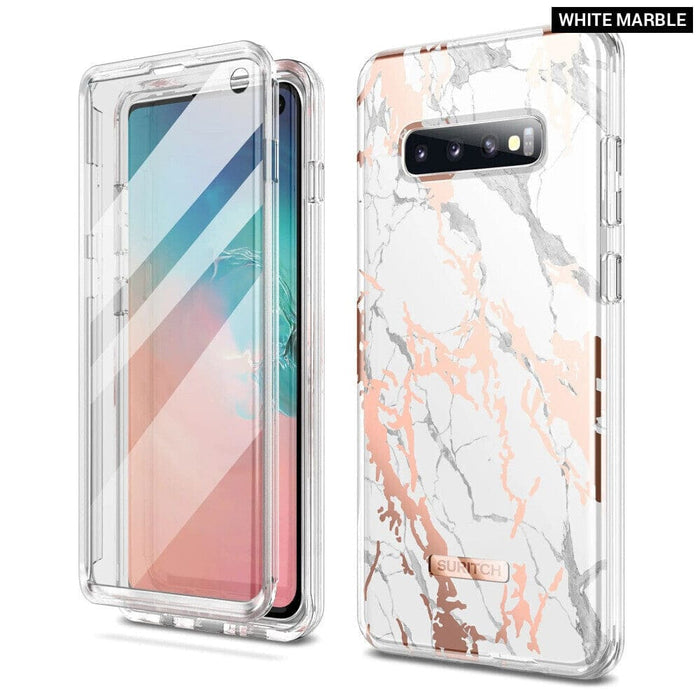 Marble Shockproof Case For Samsung Galaxy S10 Full