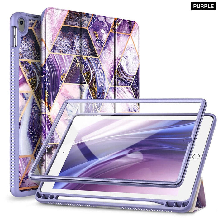Marble Trifold Case For Ipad Air 3/pro 10.5 With Screen