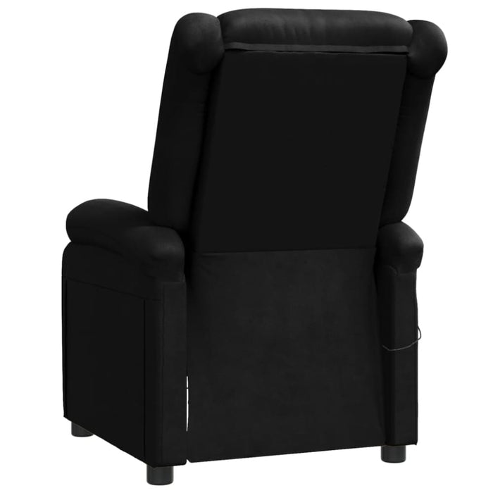Massage Chair Black Faux Leather Taaono