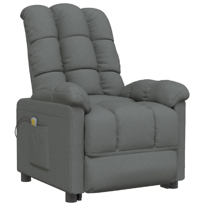 Massage Chair Dark Grey Fabric Taxita