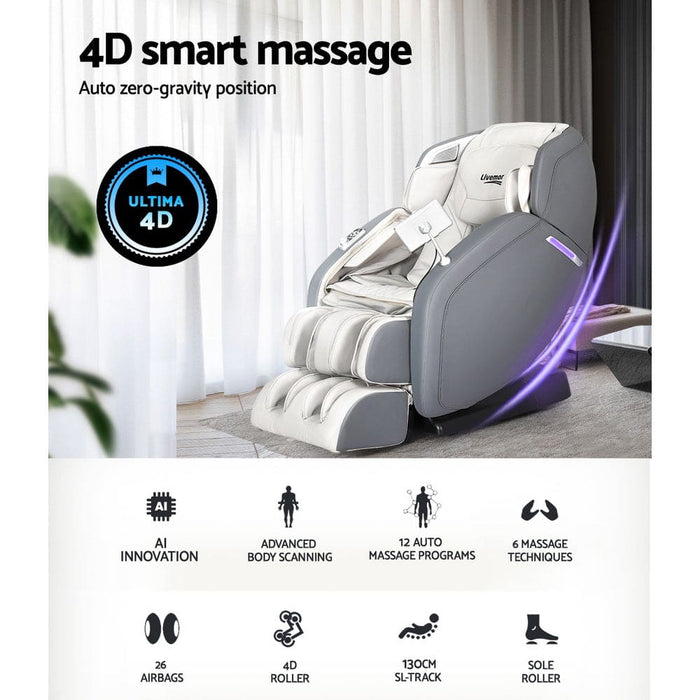 Massage Chair Electric 4d Recliner Shiatsu Zero Gravity