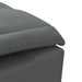 Massage Chaise Lounge With Bolster Dark Grey Fabric Tikaaa