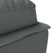 Massage Chaise Lounge With Cushions Dark Grey Fabric Tikail
