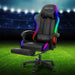Massage Gaming Office Chair 7 Led Computer Chairs Leather