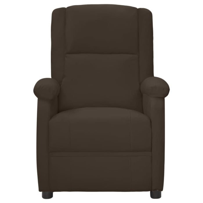 Massage Recliner Brown Faux Leather Txxato