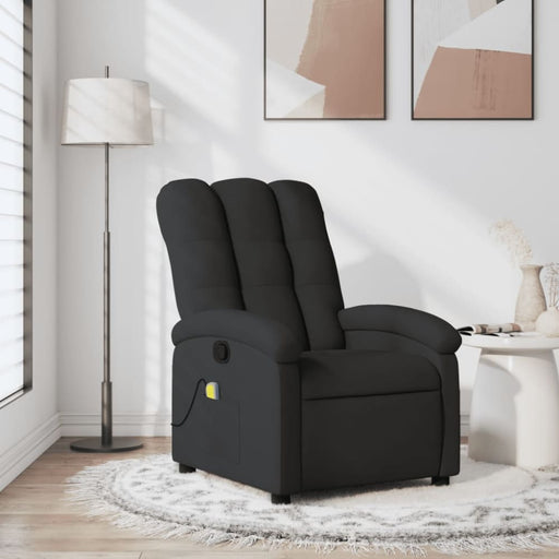 Massage Recliner Chair Black Fabric Tioiao