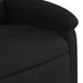 Massage Recliner Chair Black Fabric Tioilp