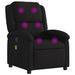 Massage Recliner Chair Black Fabric Tioilp