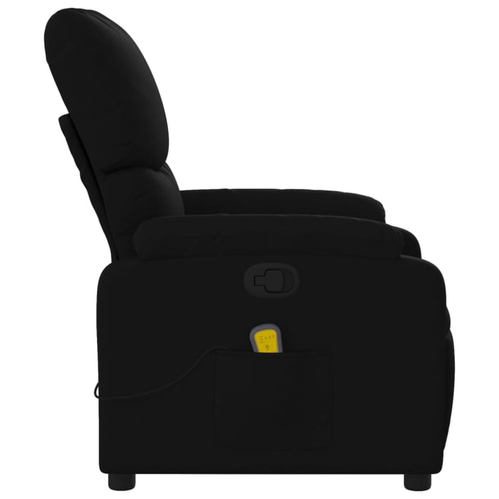 Massage Recliner Chair Black Fabric Titaxa
