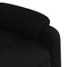 Massage Recliner Chair Black Fabric Titpnn