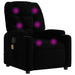 Massage Recliner Chair Black Fabric Tixapp