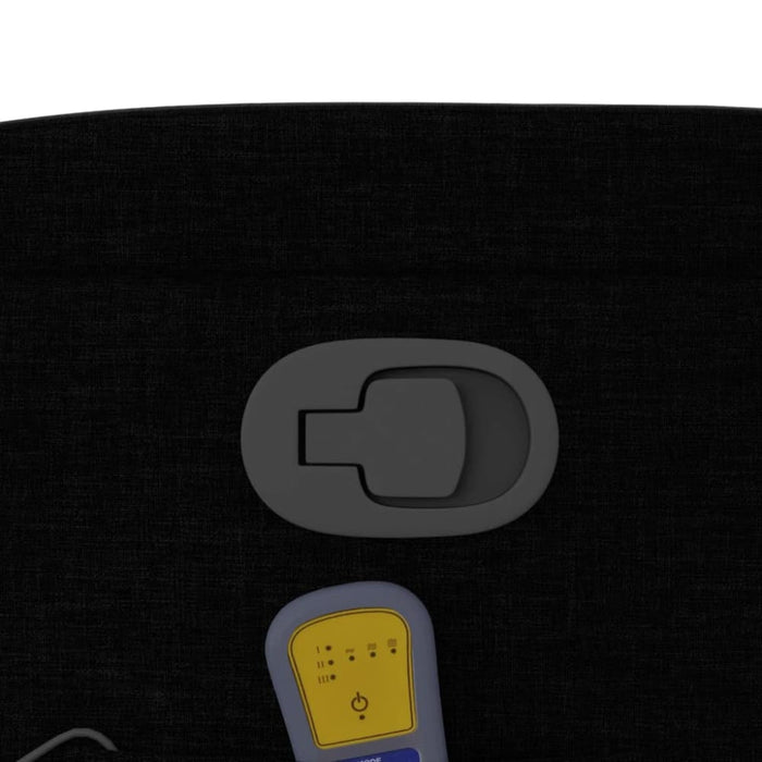 Massage Recliner Chair Black Fabric Tixapp