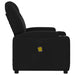 Massage Recliner Chair Black Fabric Tixtik