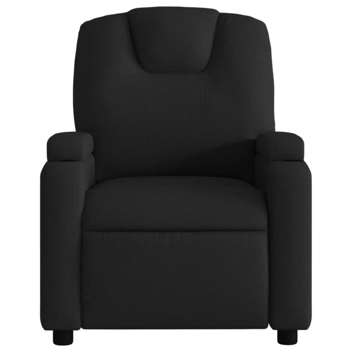 Massage Recliner Chair Black Fabric Tixtik