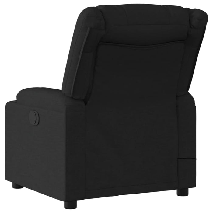 Massage Recliner Chair Black Fabric Txblnti