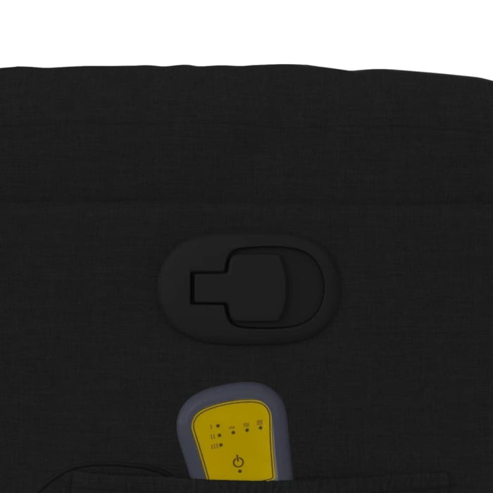 Massage Recliner Chair Black Fabric Txblnti