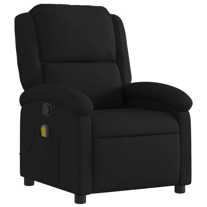 Massage Recliner Chair Black Fabric Txbpaon