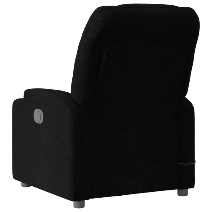 Massage Recliner Chair Black Fabric Txbploa