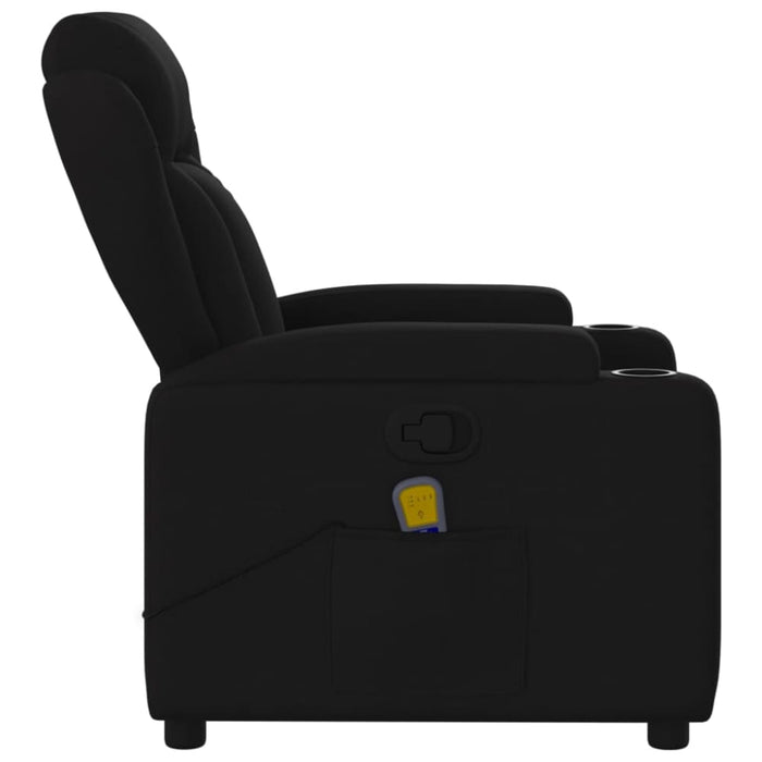 Massage Recliner Chair Black Fabric Txbppib