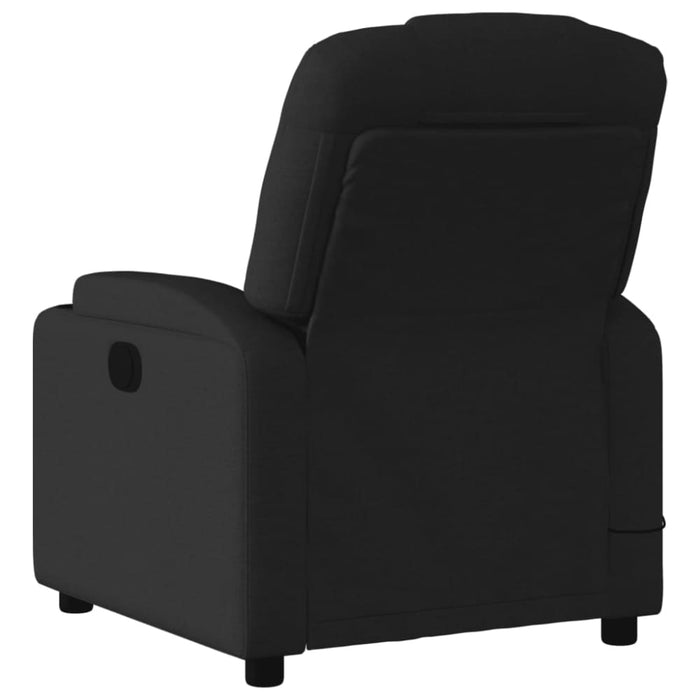 Massage Recliner Chair Black Fabric Txbppoa