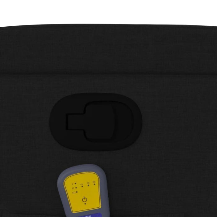 Massage Recliner Chair Black Fabric Txbppoa