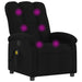 Massage Recliner Chair Black Fabric Txbptnl