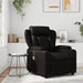 Massage Recliner Chair Black Faux Leather Tixata