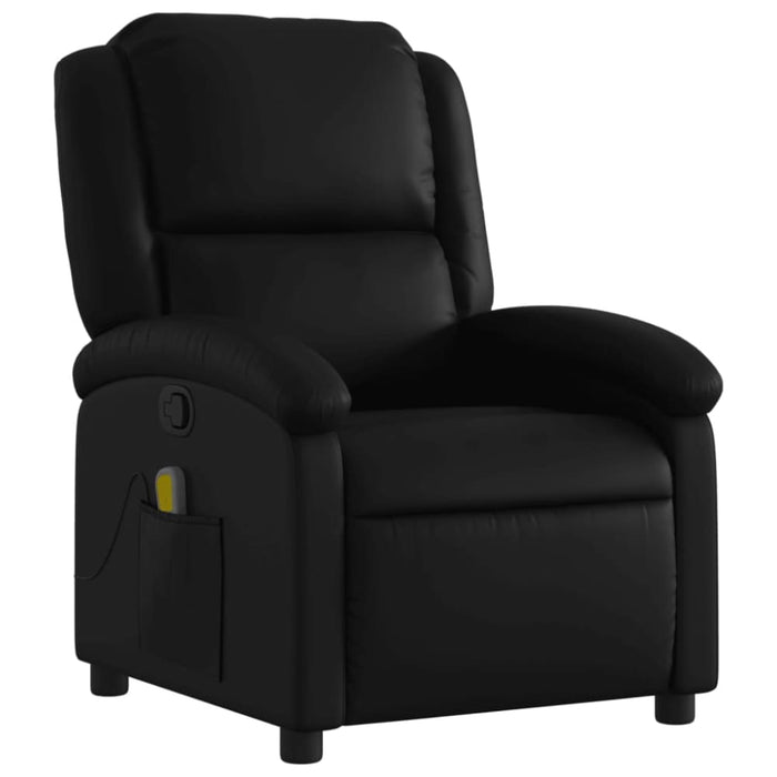 Massage Recliner Chair Black Faux Leather Txbpaai