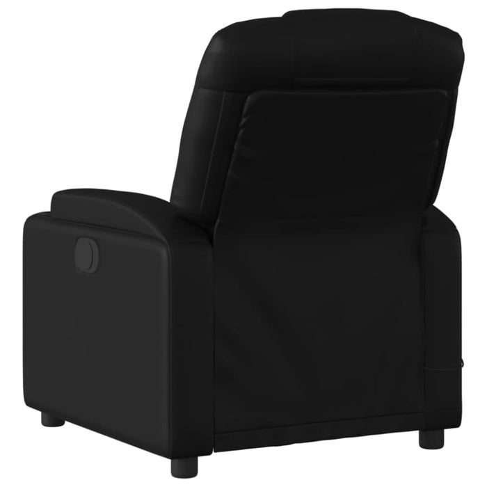 Massage Recliner Chair Black Faux Leather Txbppat