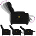 Massage Recliner Chair Black Faux Leather Txbppkl