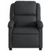 Massage Recliner Chair Black Real Leather Txbpaio