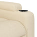 Massage Recliner Chair Cream Fabric Tixaxa