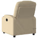 Massage Recliner Chair Cream Fabric Tixtnl