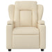Massage Recliner Chair Cream Fabric Txbppio