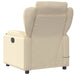 Massage Recliner Chair Cream Fabric Txbppio