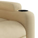 Massage Recliner Chair Cream Fabric Txbppop