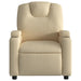 Massage Recliner Chair Cream Fabric Txbppop