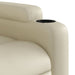 Massage Recliner Chair Cream Faux Leather Tixtki
