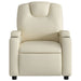 Massage Recliner Chair Cream Faux Leather Tixtki