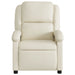 Massage Recliner Chair Cream Faux Leather Txbpaan