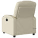 Massage Recliner Chair Cream Faux Leather Txbppaa