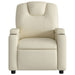 Massage Recliner Chair Cream Faux Leather Txbppaa