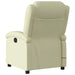 Massage Recliner Chair Cream Real Leather Txbpaix