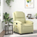 Massage Recliner Chair Cream Real Leather Txbpaix
