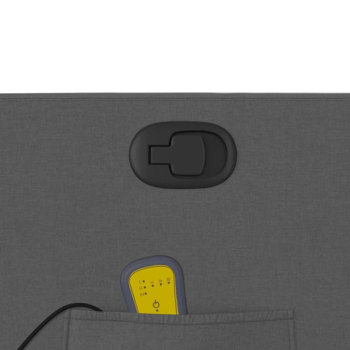 Massage Recliner Chair Dark Grey Fabric Tiaoip