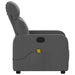 Massage Recliner Chair Dark Grey Fabric Tiaoip