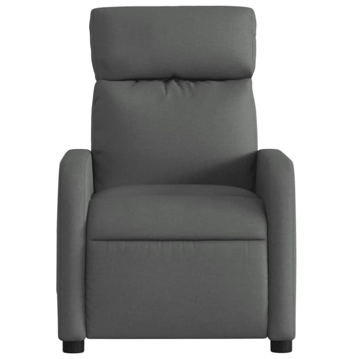 Massage Recliner Chair Dark Grey Fabric Tiaoip